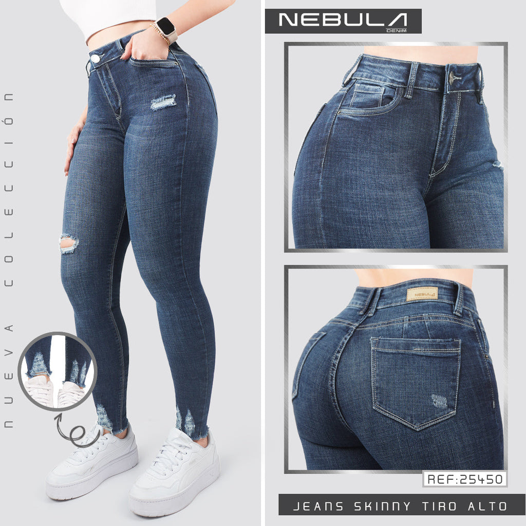 Jeans Skinny Tiro Alto 25450