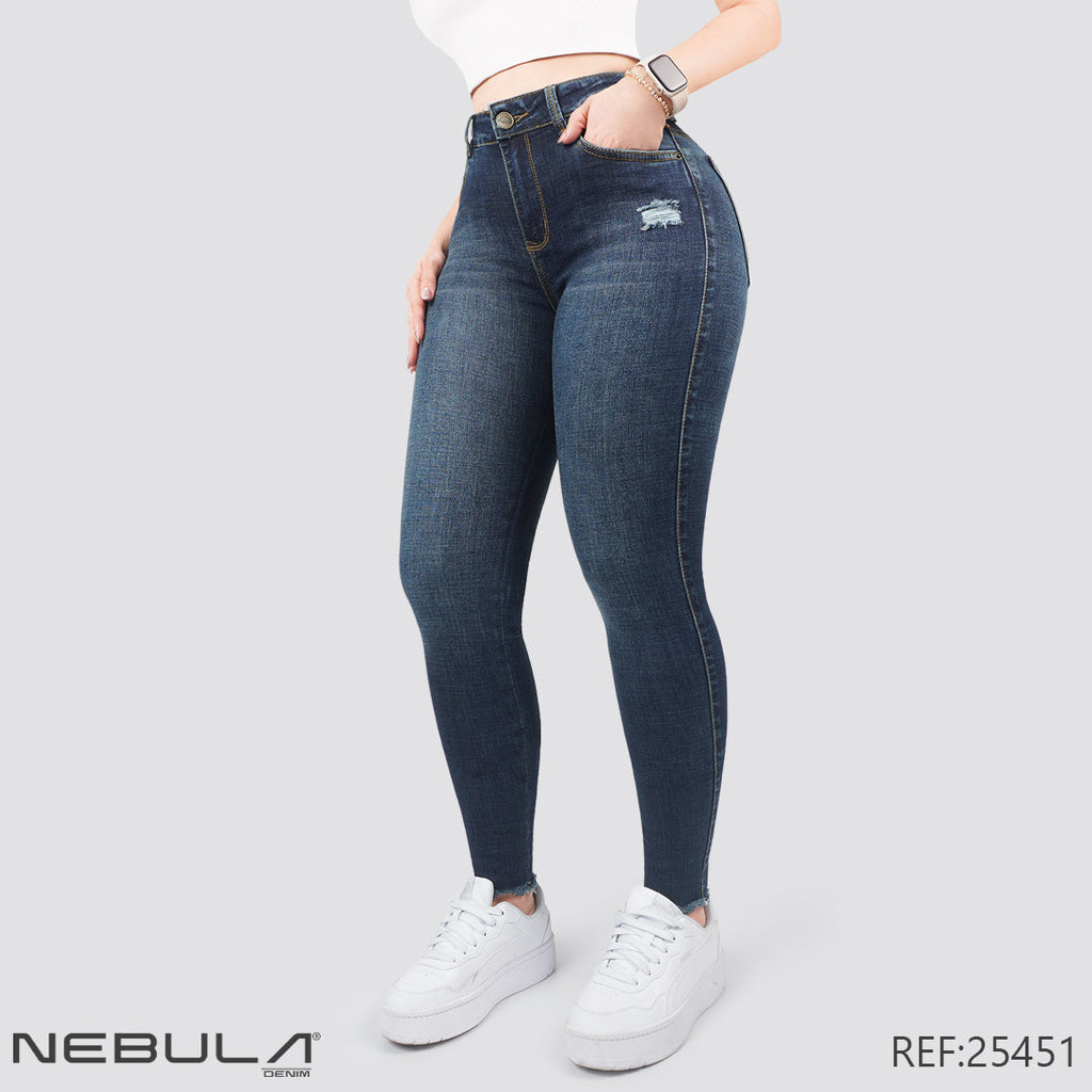 Jeans Skinny Tiro Alto 25451