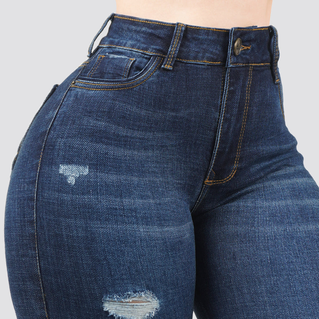 Jeans Skinny Tiro Alto 25452