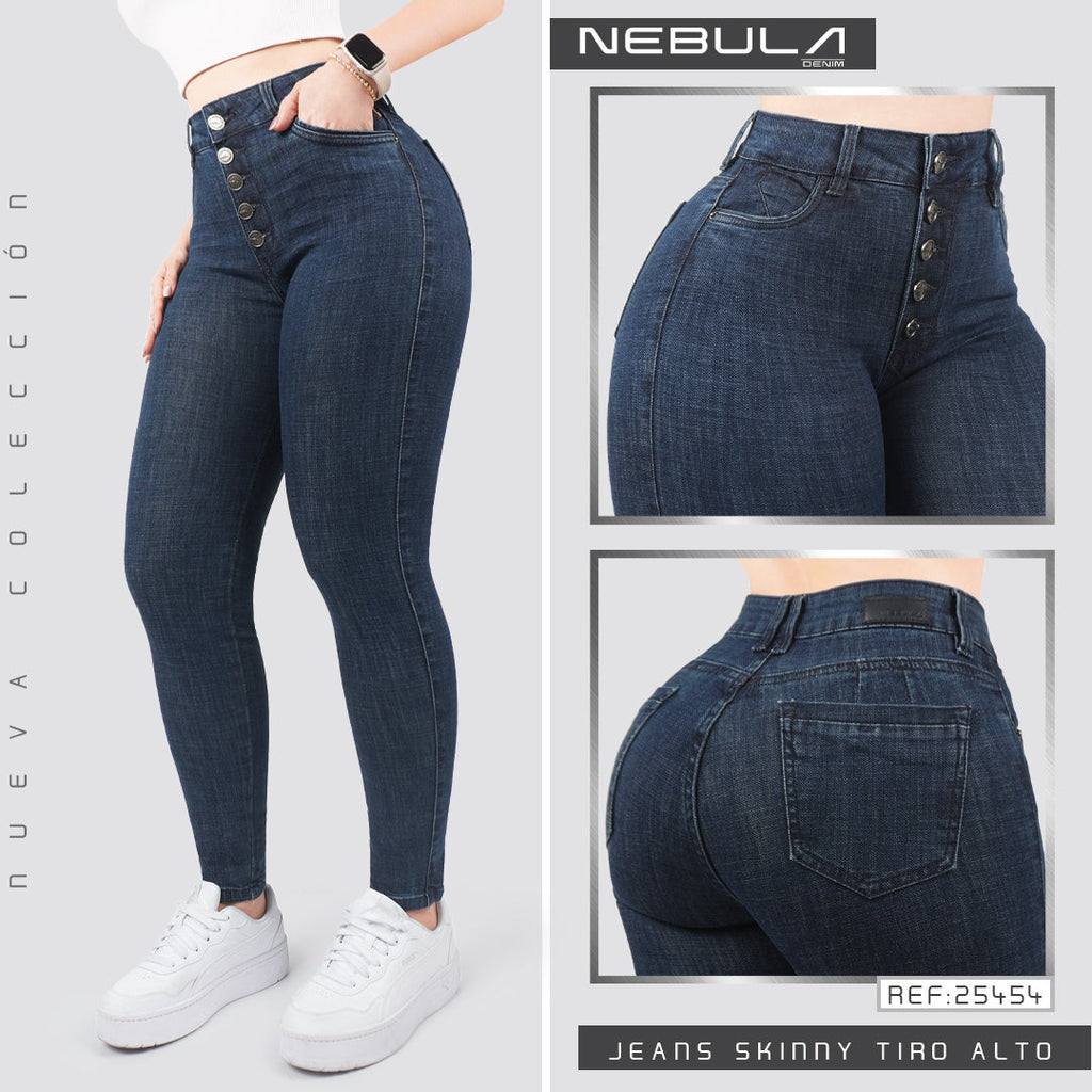 Jeans Skinny Tiro Alto 25454