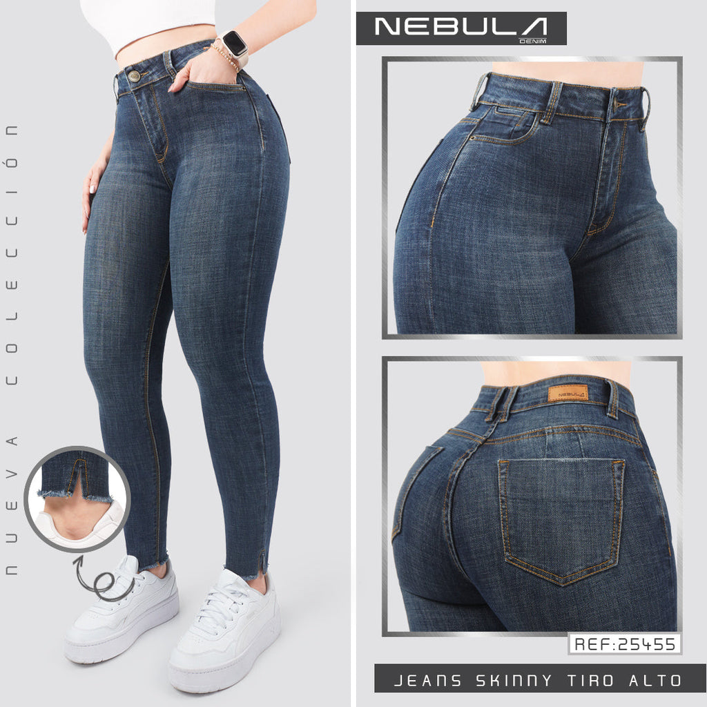 Jeans Skinny Tiro Alto 25455