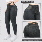 Jeans Skinny Tiro Alto 25456