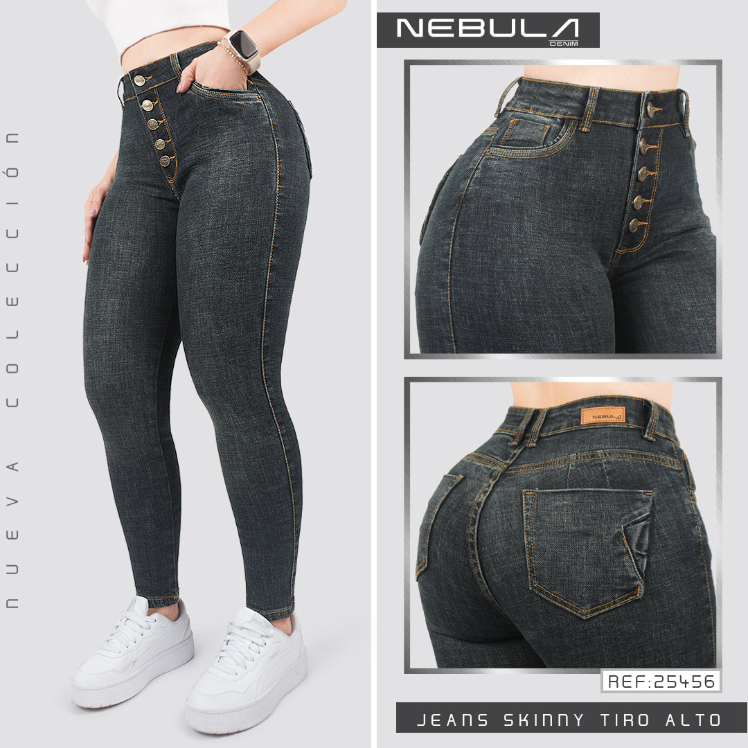 Jeans Skinny Tiro Alto 25456