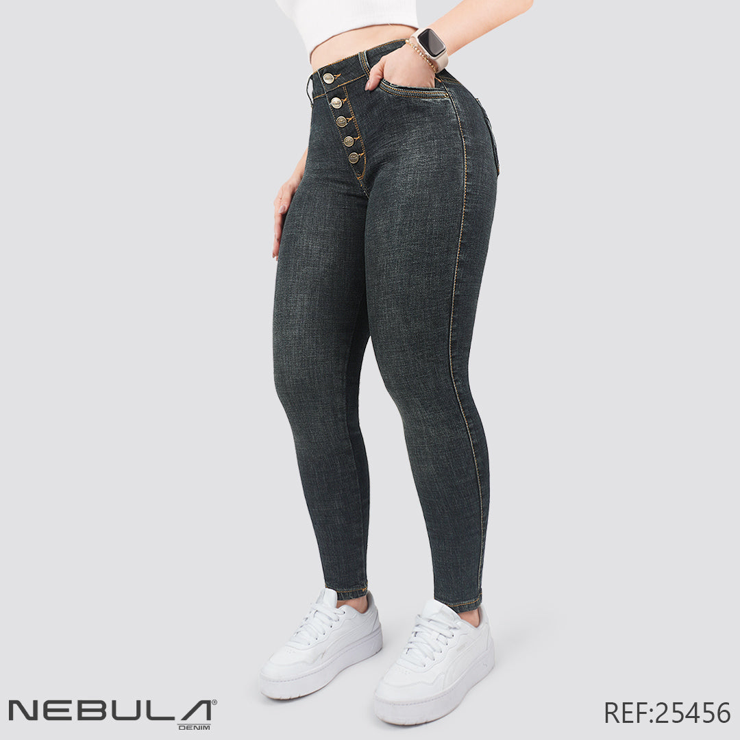 Jeans Skinny Tiro Alto 25456