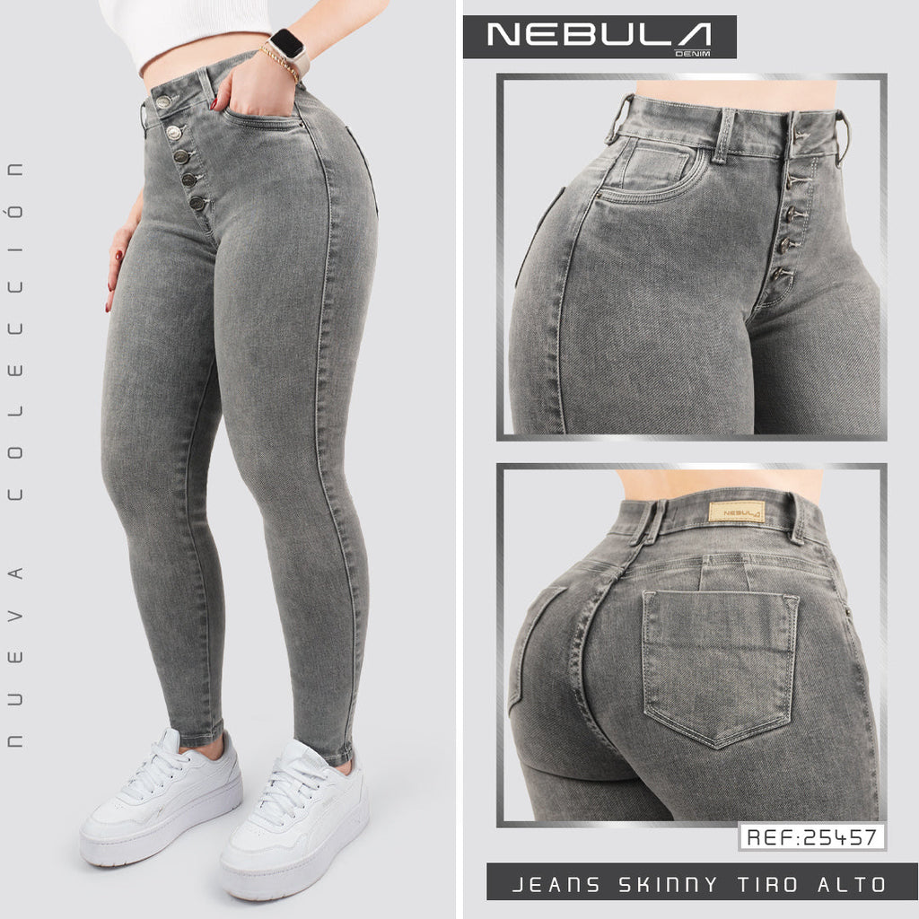Jeans Skinny Tiro Alto 25457