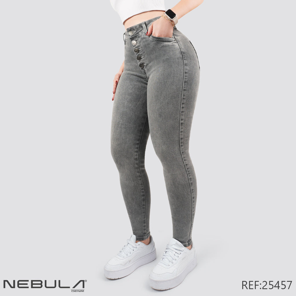 Jeans Skinny Tiro Alto 25457