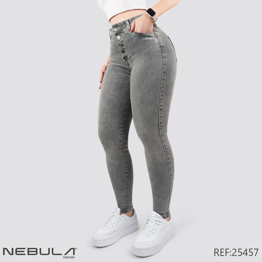 Jeans Skinny Tiro Alto 25457