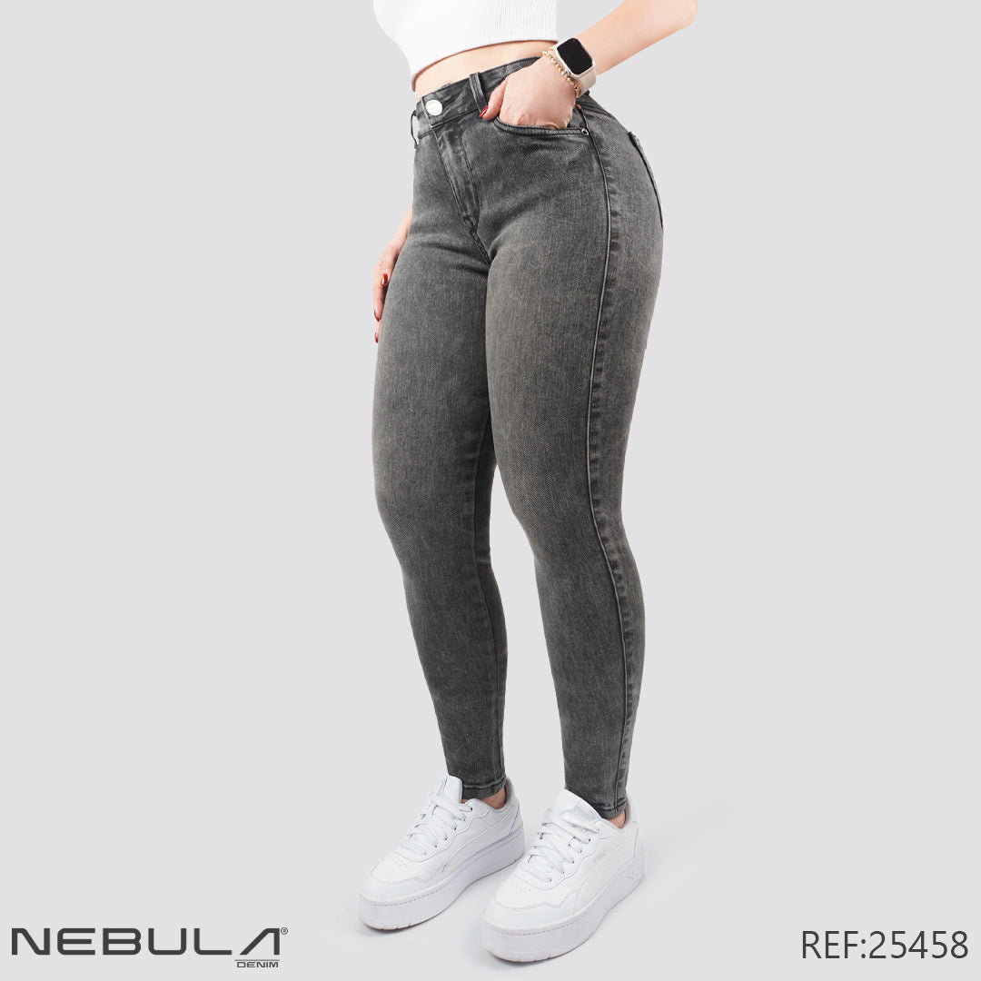 Jeans Skinny Tiro Alto 25458