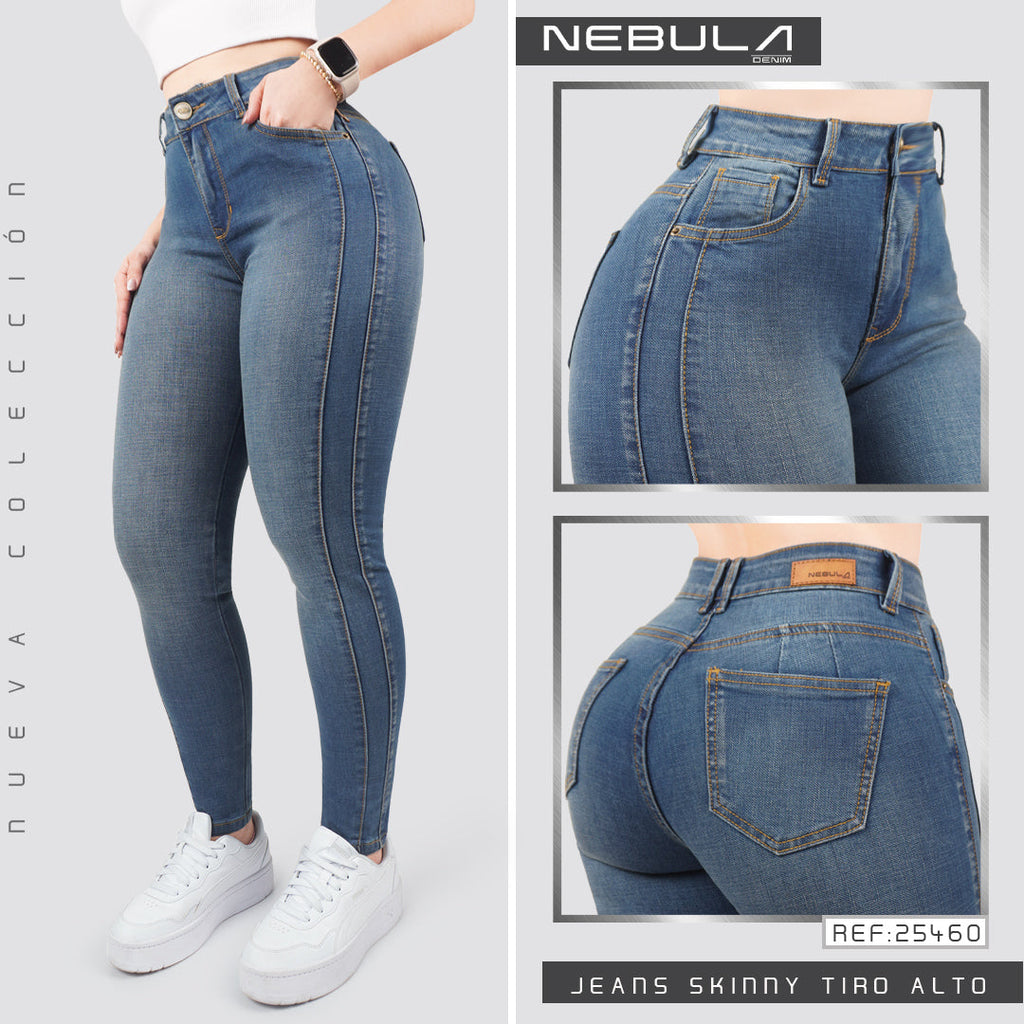Jeans Skinny Tiro Alto 25460