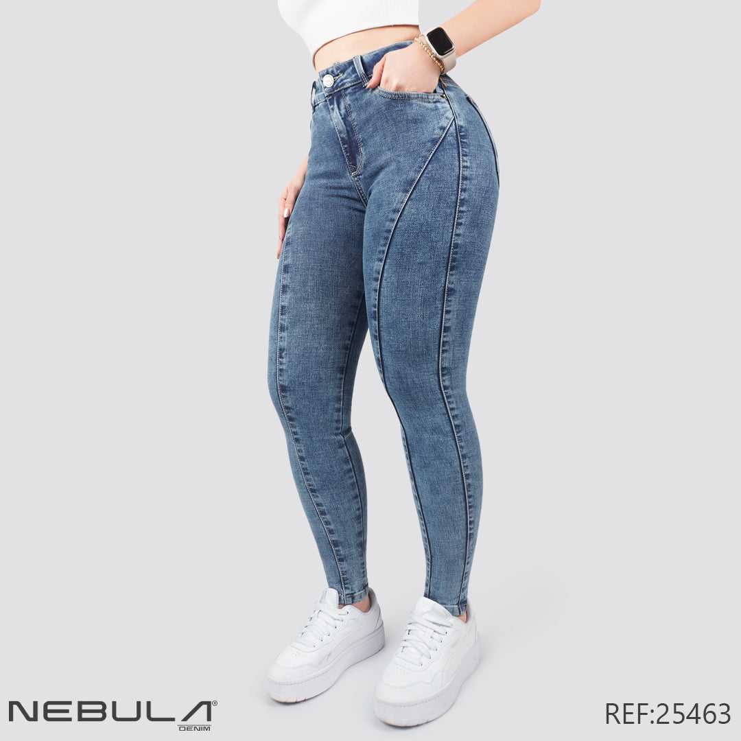 Jeans Skinny Tiro Alto 25463