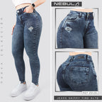 Jeans Skinny Tiro Alto 25464