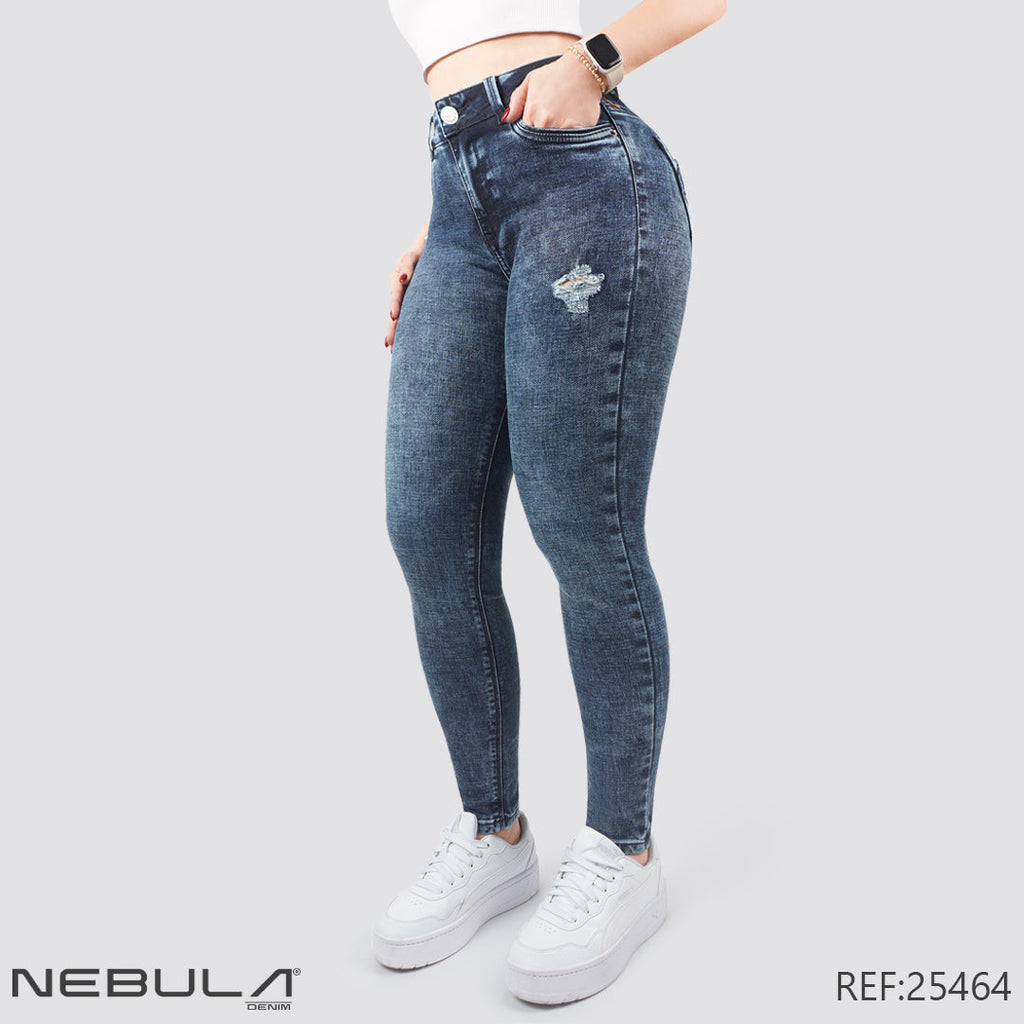 Jeans Skinny Tiro Alto 25464