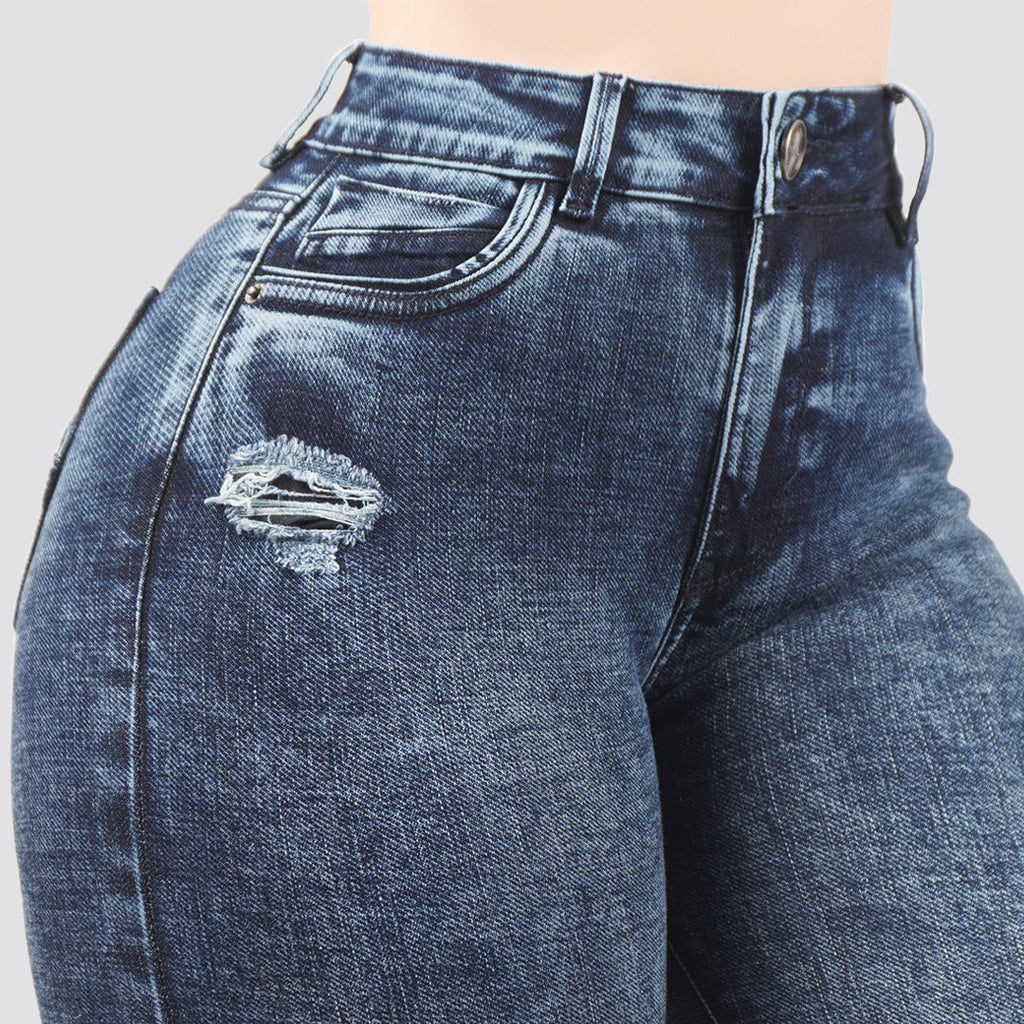 Jeans Skinny Tiro Alto 25464