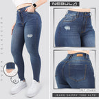 Jeans Skinny Tiro Alto 25469