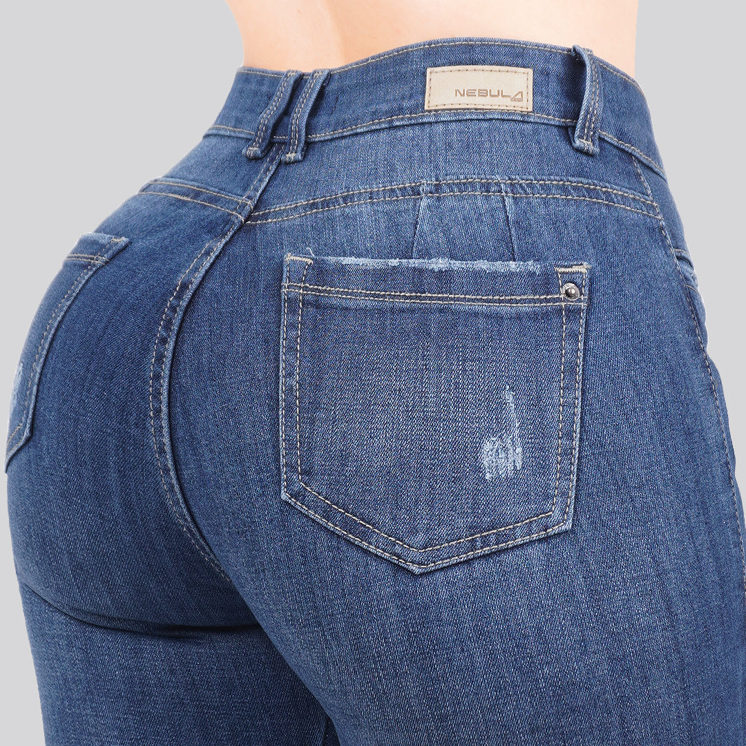 Jeans Skinny Bota Ancha 27217