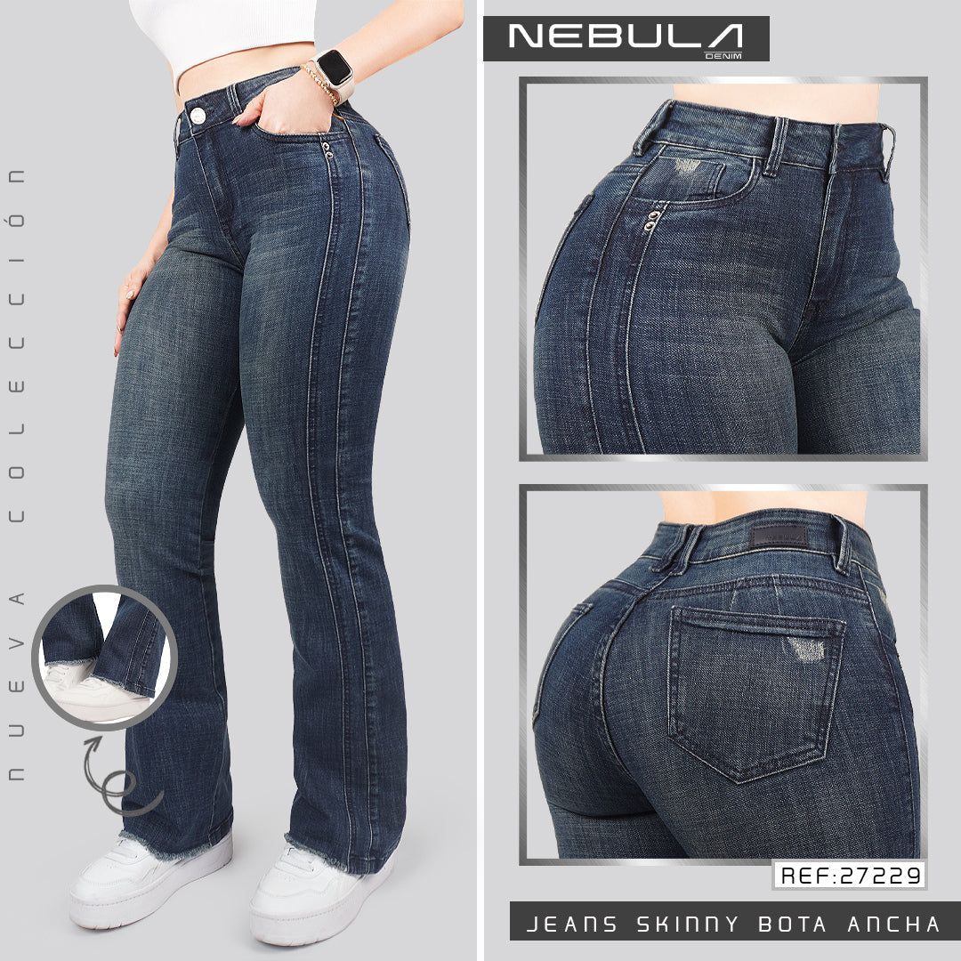 Jeans Skinny Bota Ancha 27229
