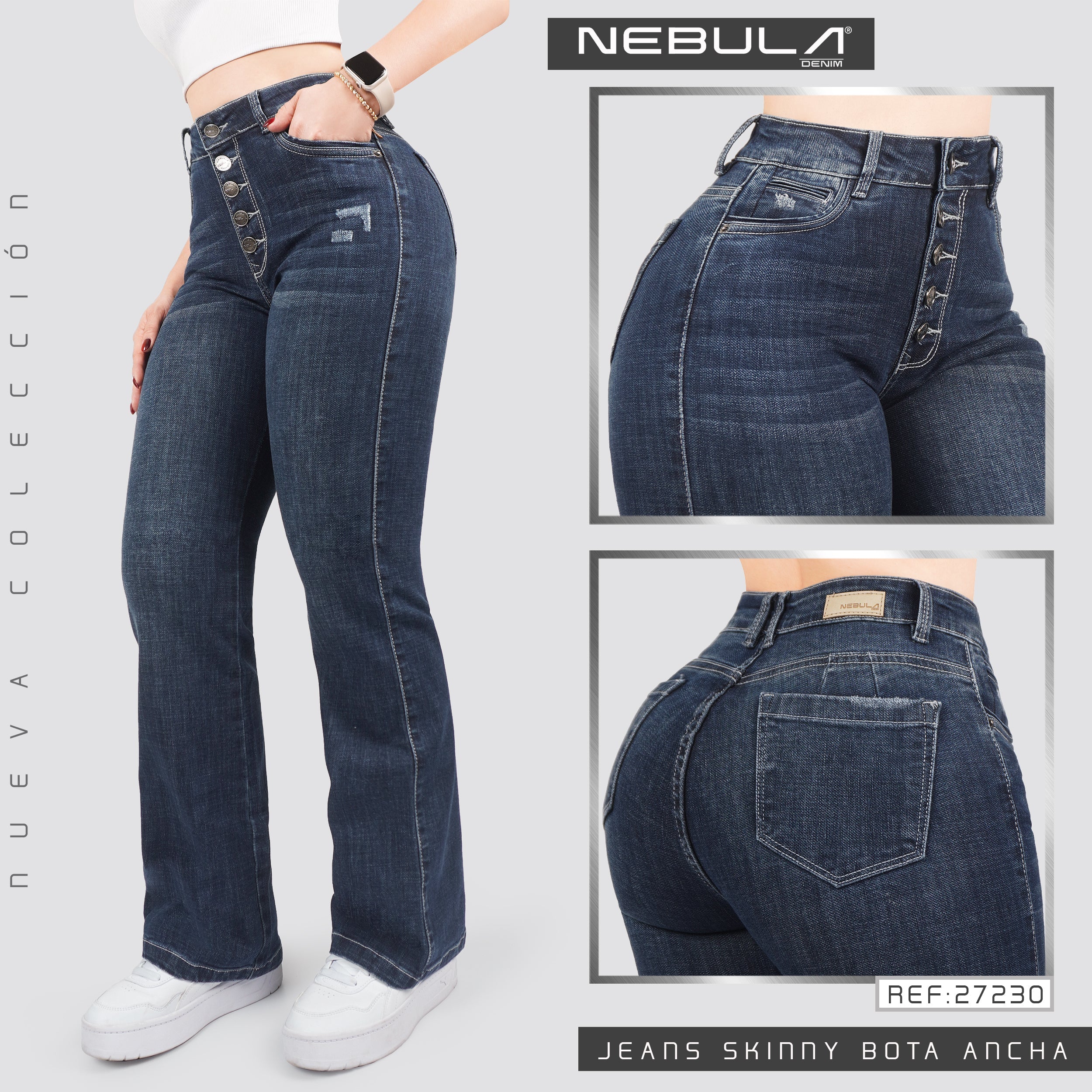 Jeans Skinny Bota Ancha 27230