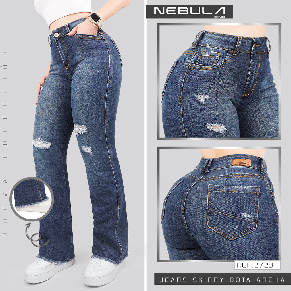 Jeans Skinny Bota Ancha 27231