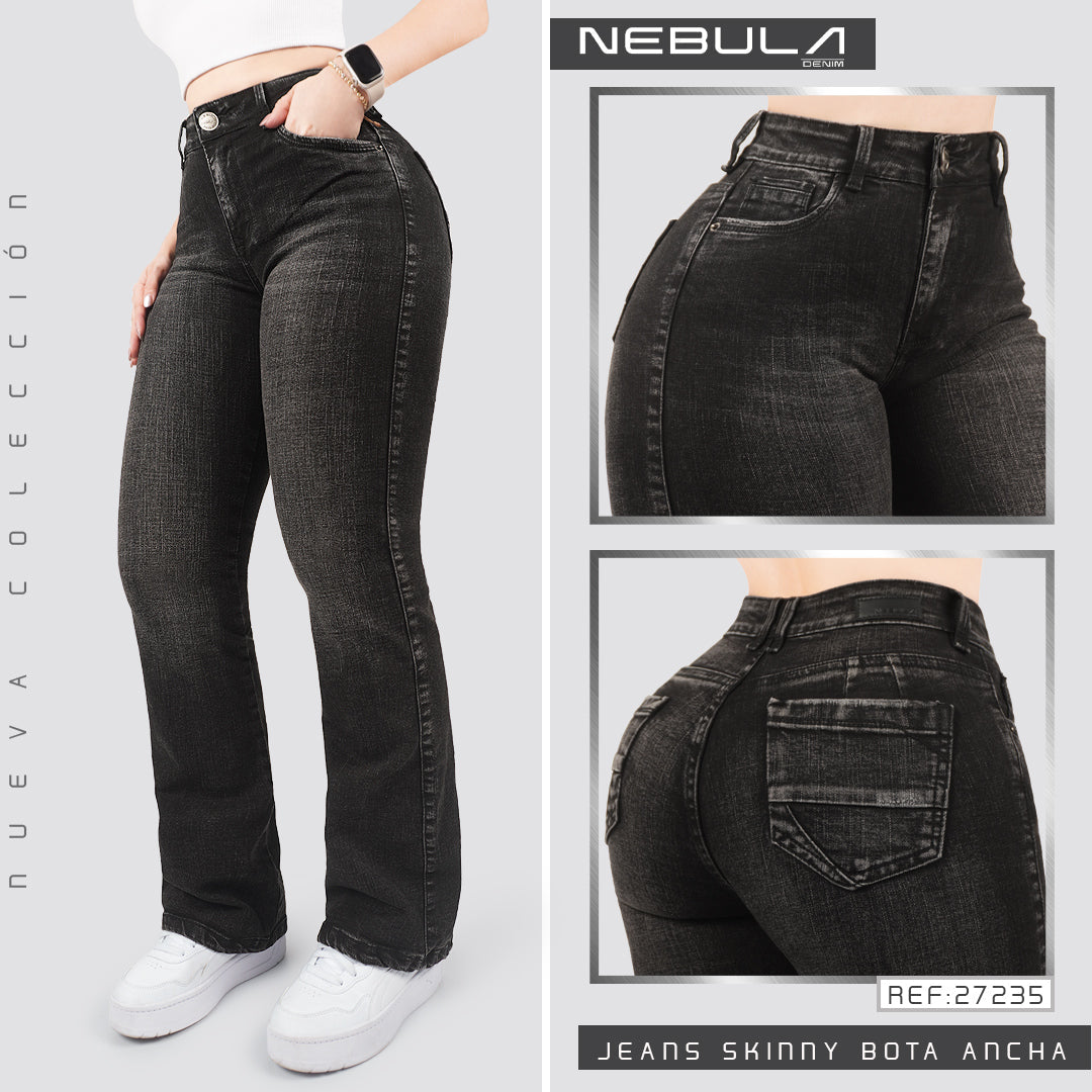 Jeans Skinny Bota Ancha 27235