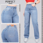 Jeans Bota Recta Tiro Alto 4002