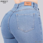 Jeans Bota Recta Tiro Alto 4002