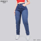 Jeans Mom Fit Tiro Alto 4004