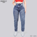 Jeans Mom Fit Tiro Alto 4005