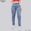 Jeans Mom Fit Tiro Alto 4008