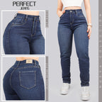 Jeans Mom Fit Tiro Alto 4009