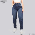 Jeans Mom Fit Tiro Alto 4009