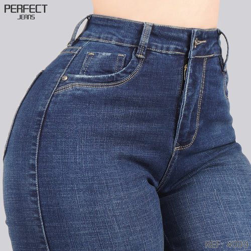 Jeans Mom Fit Tiro Alto 4009
