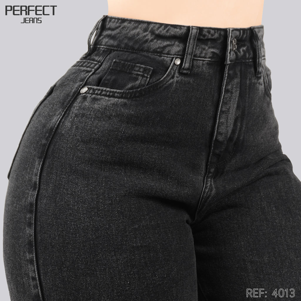 Jeans Wide Leg Rígido Tiro Alto 4013