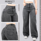 Jeans Wide Leg Rígido Tiro Alto 4014
