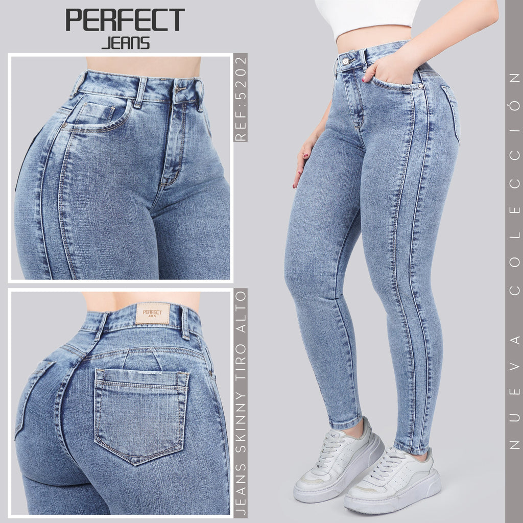 Jeans Skinny Tiro Alto 5202