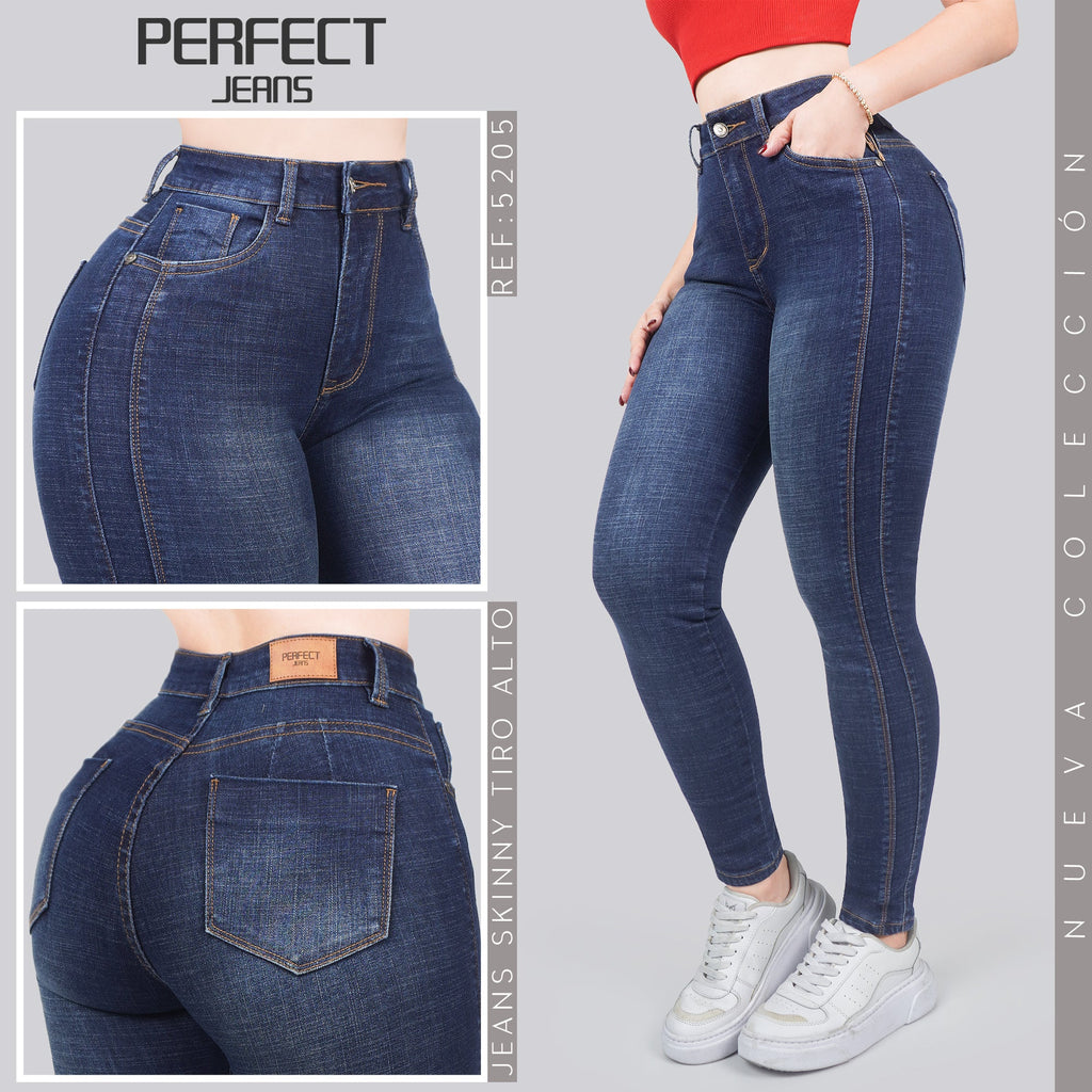 Jeans Skinny Tiro Alto 5205