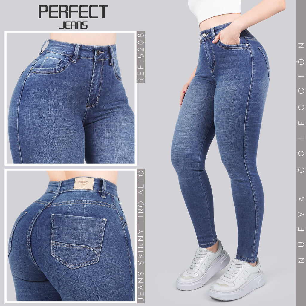 Jeans Skinny Tiro Alto 5208
