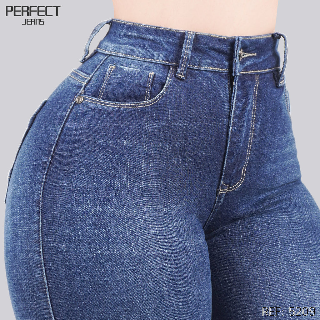 Jeans Skinny Tiro Alto 5209
