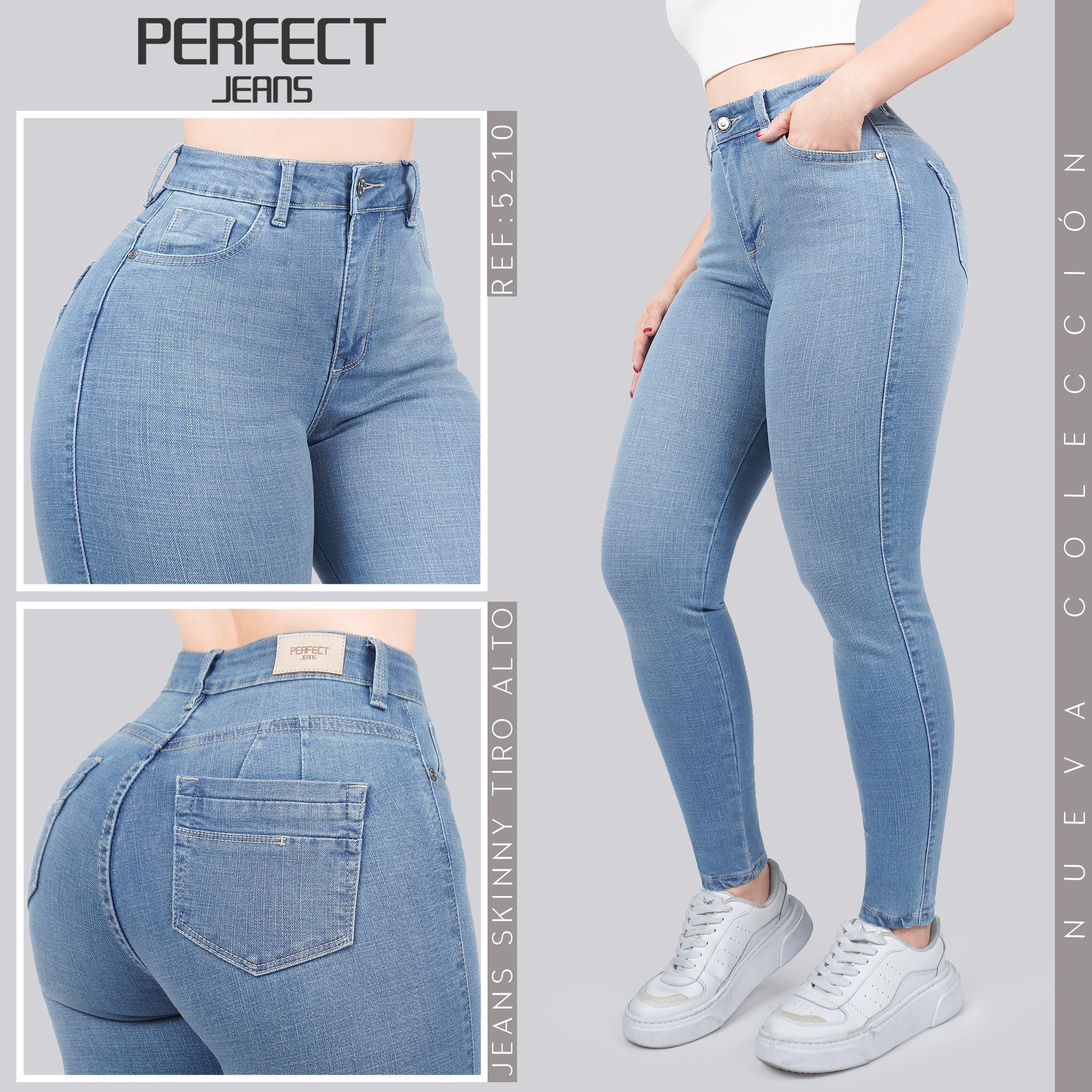 Jeans Skinny Tiro Alto 5210