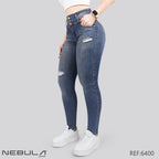 Jeans Skinny 3 botones Tiro Alto 6400
