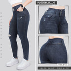 Jeans Skinny 3 botones Tiro Alto 6401