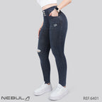 Jeans Skinny 3 botones Tiro Alto 6401
