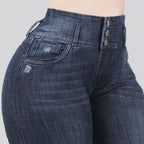 Jeans Skinny 3 botones Tiro Alto 6401
