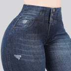 Jeans Skinny 3 botones Tiro Alto 6402
