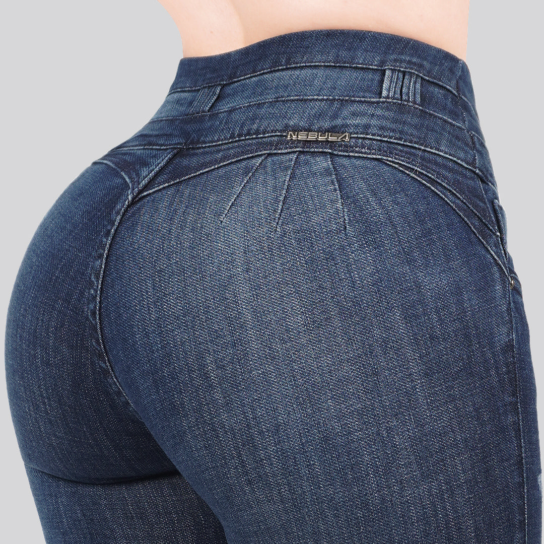 Jeans Skinny 3 botones Tiro Alto 6402