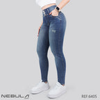 Jeans Skinny 3 botones Tiro Alto 6405