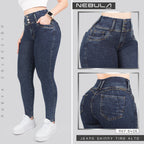 Jeans Skinny 3 botones Tiro Alto 6406