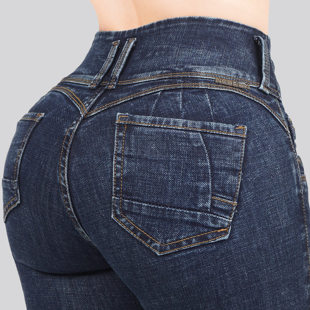 Jeans Skinny 3 botones Tiro Alto 6406