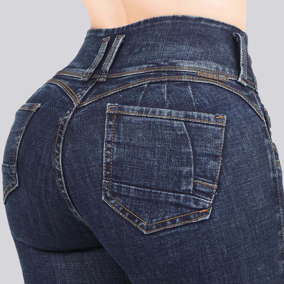 Jeans Skinny 3 botones Tiro Alto 6406