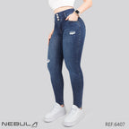 Jeans Skinny 3 botones Tiro Alto 6407