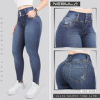 Jeans Skinny 3 botones Tiro Alto 6408